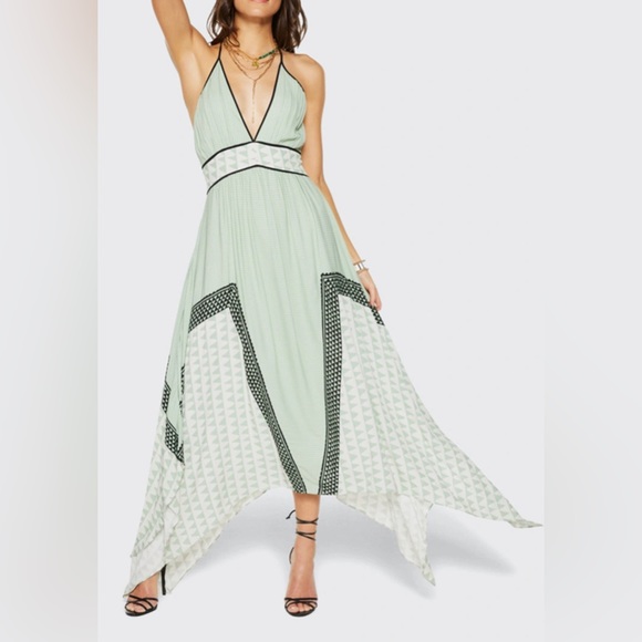 Ramy Brook Taylor Printed Asymmetric Maxi Dress - Picture 1 of 13